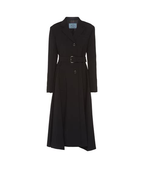 Wool coat Prada Black size 42 IT in Wool 